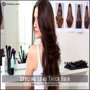 Styling Long Thick Hair