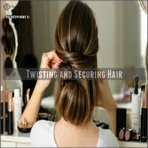 Twisting and Securing Hair