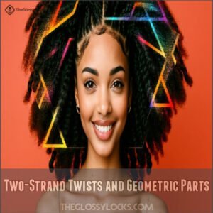 Two-Strand Twists and Geometric Parts