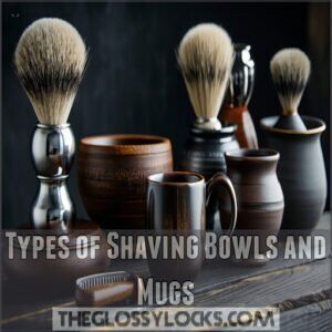 Types of Shaving Bowls and Mugs