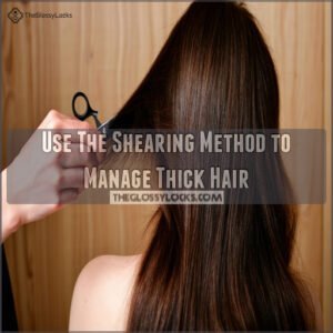 Use The Shearing Method to Manage Thick Hair