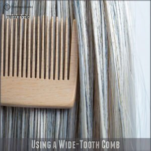 Using a Wide-Tooth Comb