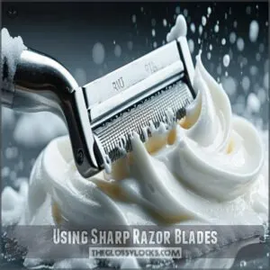 Using Sharp Razor Blades