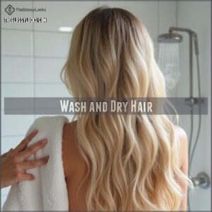 Wash and Dry Hair