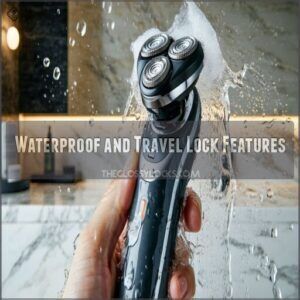 Waterproof and Travel Lock Features