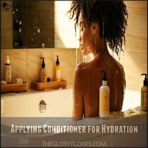 Applying Conditioner for Hydration