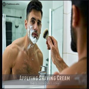 Applying Shaving Cream