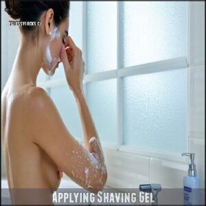 Applying Shaving Gel Applying Shaving Gel