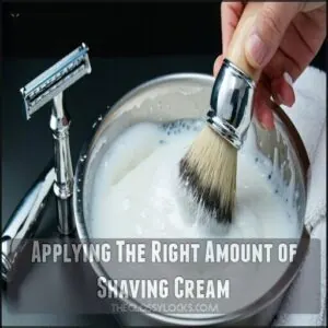 Applying The Right Amount of Shaving Cream Applying The Right Amount of Shaving Cream