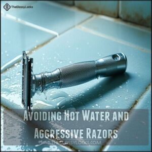 Avoiding Hot Water and Aggressive Razors