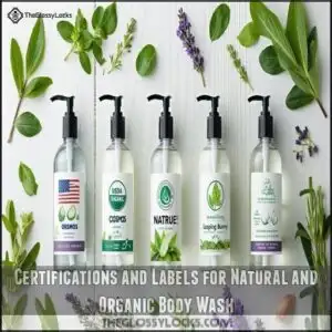 Certifications and Labels for Natural and Organic Body Wash