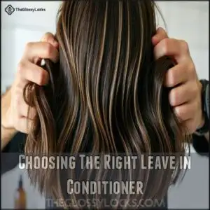 Choosing The Right Leave in Conditioner
