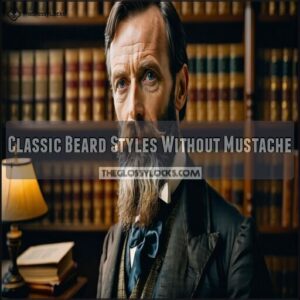 Classic Beard Styles Without Mustache