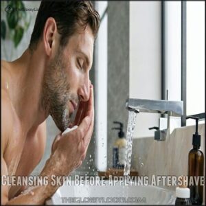 Cleansing Skin Before Applying Aftershave