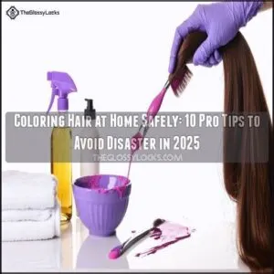 coloring hair at home safely