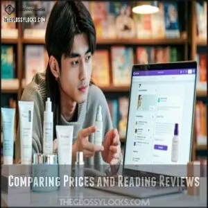 Comparing Prices and Reading Reviews Comparing Prices and Reading Reviews