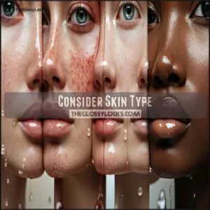 Consider Skin Type Consider Skin Type