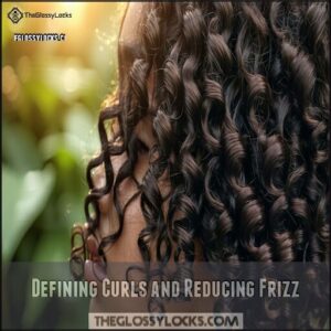 Defining Curls and Reducing Frizz