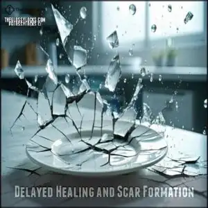 Delayed Healing and Scar Formation