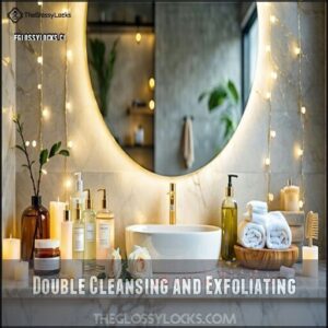 Double Cleansing and Exfoliating