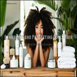 Enhancing and Protecting Curly Hair