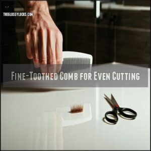 Fine-Toothed Comb for Even Cutting