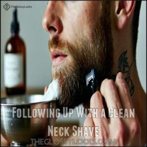 Following Up With a Clean Neck Shave