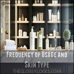 Frequency of Usage and Skin Type