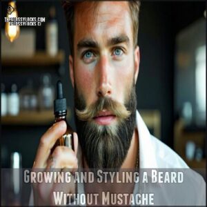 Growing and Styling a Beard Without Mustache