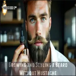 Growing and Styling a Beard Without Mustache