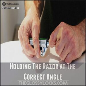 Holding The Razor at The Correct Angle