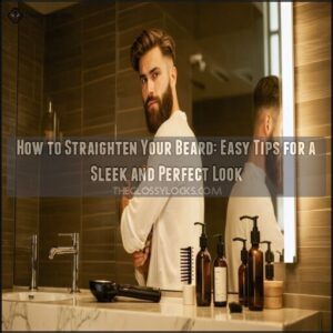 how to straighten your beard