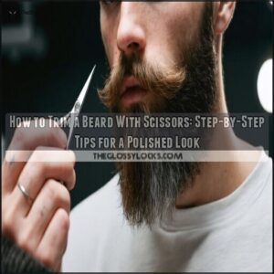 how to trim a beard with scissors