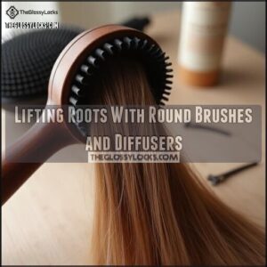 Lifting Roots With Round Brushes and Diffusers