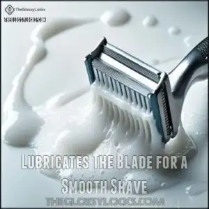 Lubricates The Blade for a Smooth Shave