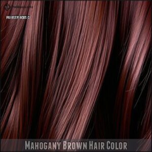 Mahogany Brown Hair Color