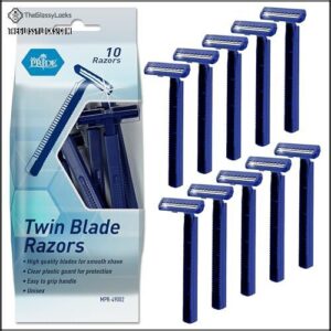 MED PRIDE Disposable Razors,10-Pack| Twin