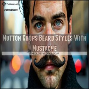 Mutton Chops Beard Styles With Mustache