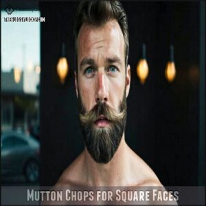 Mutton Chops for Square Faces