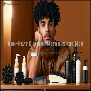 Non-Heat Curling Methods for Men