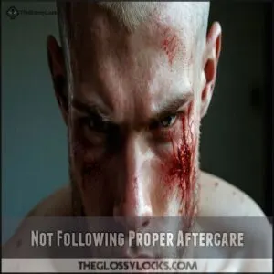 Not Following Proper Aftercare