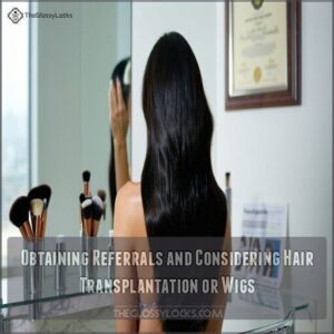 Obtaining Referrals and Considering Hair Transplantation or Wigs