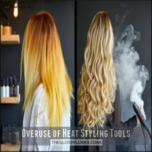 Overuse of Heat Styling Tools Overuse of Heat Styling Tools