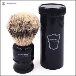 Parker,100% Silvertip Travel Shave Brush