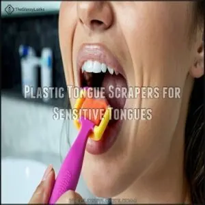 Plastic Tongue Scrapers for Sensitive Tongues