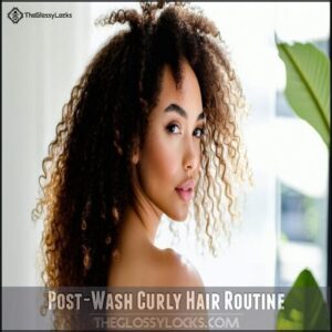 Post-Wash Curly Hair Routine