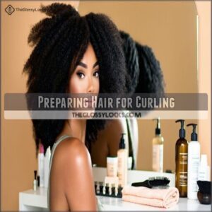 Preparing Hair for Curling