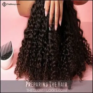 Preparing The Hair