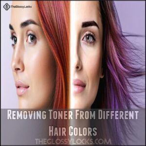 Removing Toner From Different Hair Colors