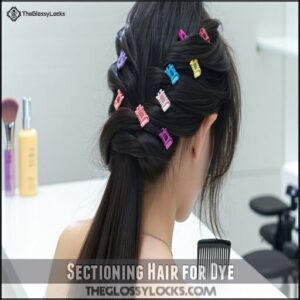 Sectioning Hair for Dye